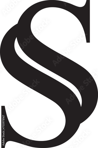 Double S icon.Letter S S icon logo design creative modern