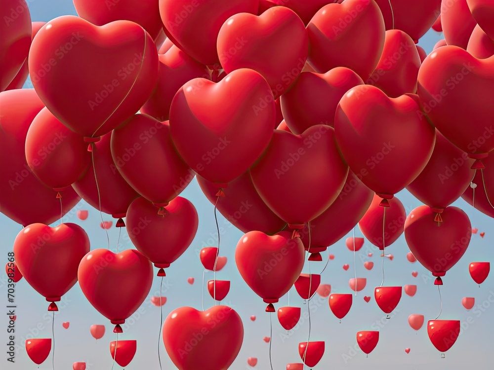 a soaring cluster of red balloon hearts Cheers to a lovely Valentine's Day! a soaring cluster of red balloon hearts Cheers to a lovely Valentine's Day!