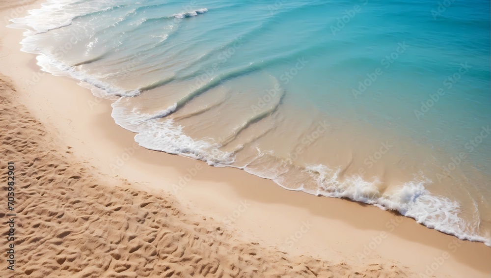 waves on the sandy beach