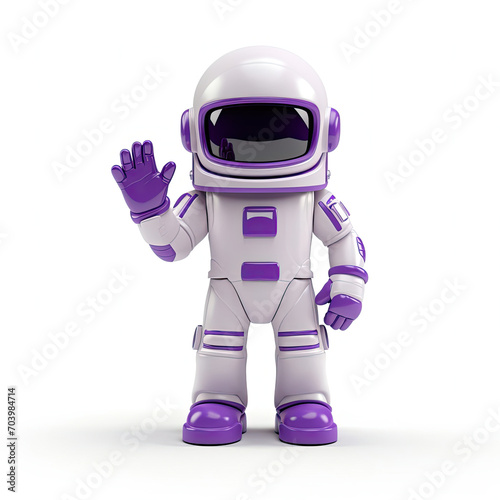 a close up of a robot waving an outstretched hand and a toy © Wirestock