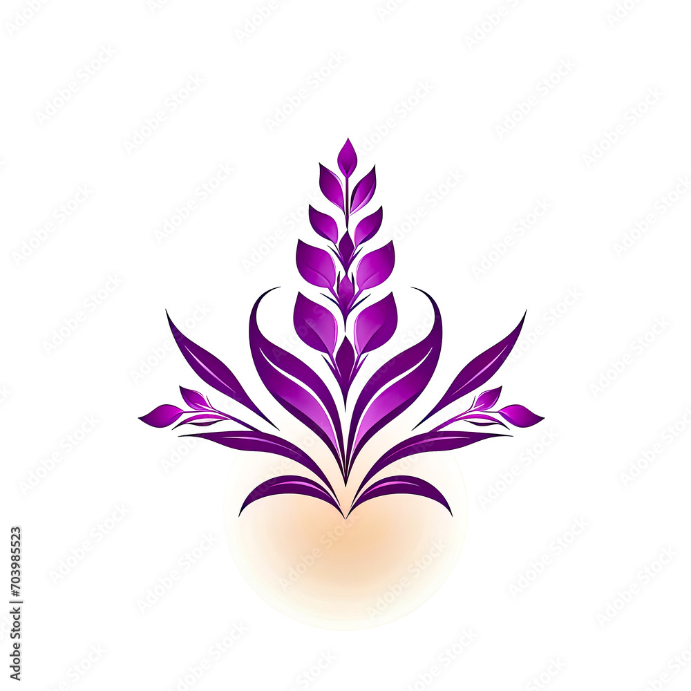 Lavender flower icon. Vector illustration isolated on white background. Lavender flower icon. Vector illustration isolated on white background.