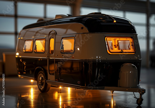 Modern Retro Travel Trailer 