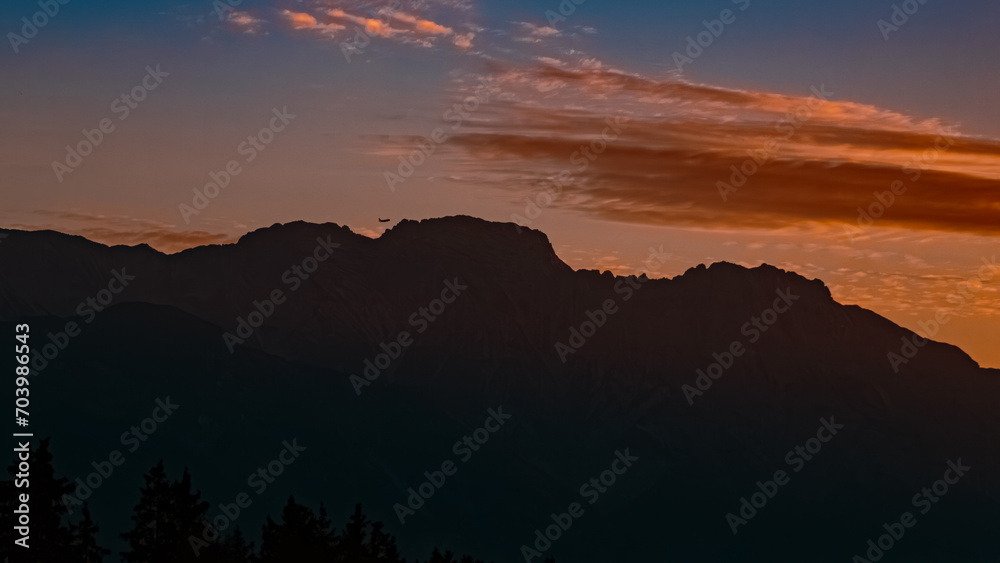 Alpine sunrise at Mount Patscherkofel, Innsbruck, Tyrol, Austria