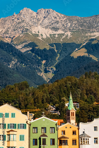 Alpine summer view at Innsbruck, Tyrol, Austria