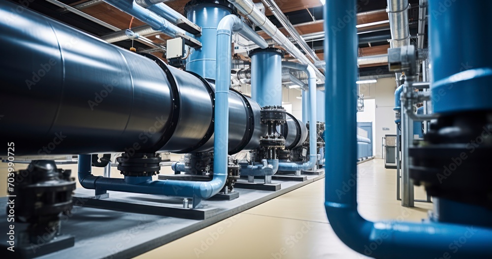 The Integral Pipework System Within a Factory for Optimal Energy Distribution. Generative AI
