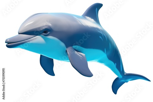  a dolphin is jumping in the air with its mouth open and it's head turned to look like it's jumping out of the water with its mouth.