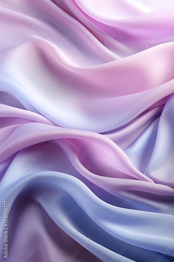 Obraz premium Gradient pink and blue silk fabric