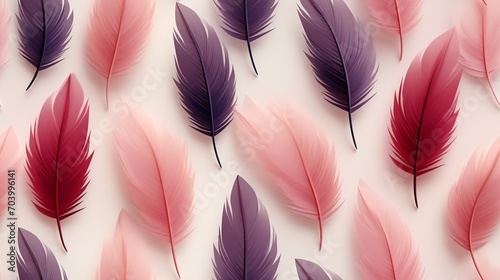 Seamless feather abstract pattern earthy color photo