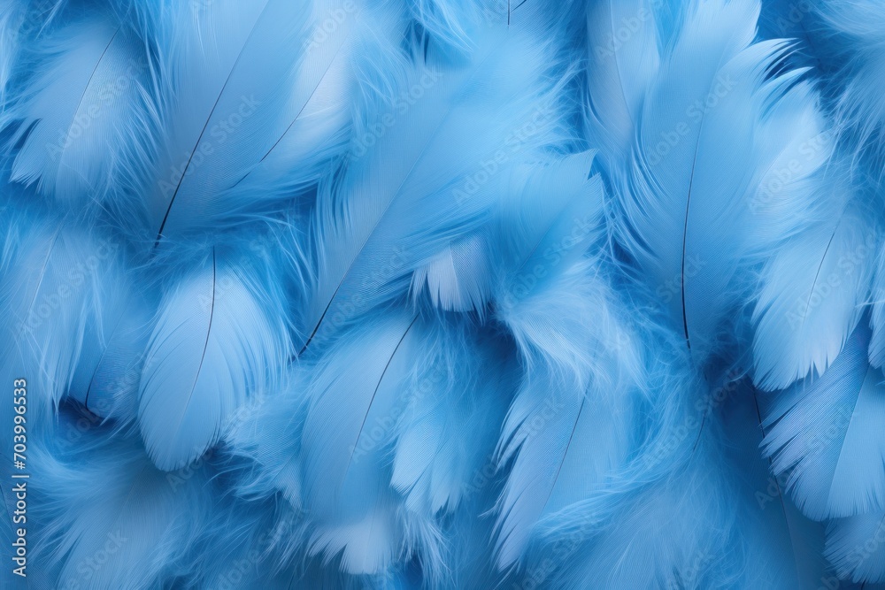 a bunch of blue feathers that are very close to the top of the image, with a blurry effect to the bottom of the feathers and bottom of the image. a bunch of blue feathers that are very close to the top of the image, with a blurry effect to the bottom of the feathers and bottom of the image.