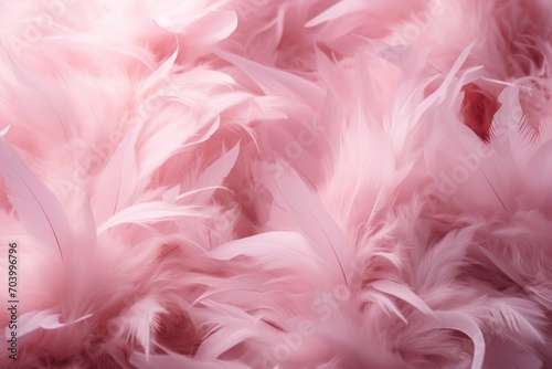  a close up of pink feathers with a blurry background of the feathers in the foreground and in the background, there is a blurry image of the feathers in the foreground of the foreground.