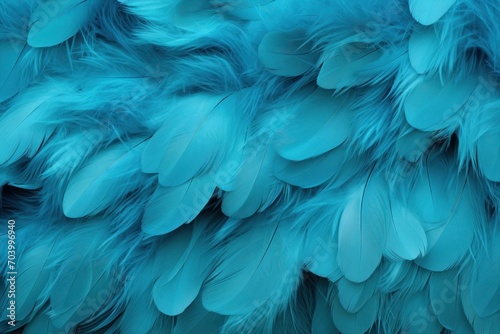  a close up of a blue bird's feathers with a pattern of feathers on the back of the feathers and the feathers of the feathers on the back of the feathers of the feathers.