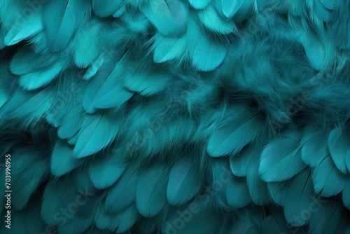  a close up of a bird's feathers with many colors of teal green and teal blue on the feathers of a bird's feathers