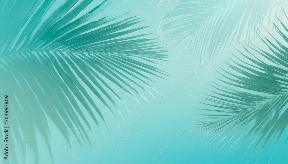 trendy exotic palm leaf abstract background
