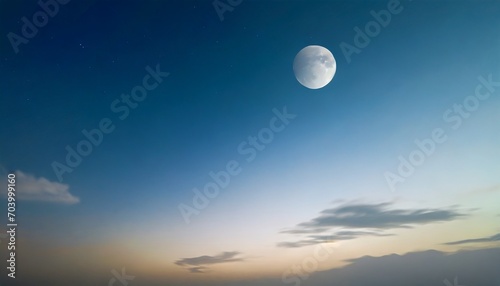 deep indigo moonlit silver gradient lunar moonlight sky cloudscape phone hd wallpaper ai generated © Wendy