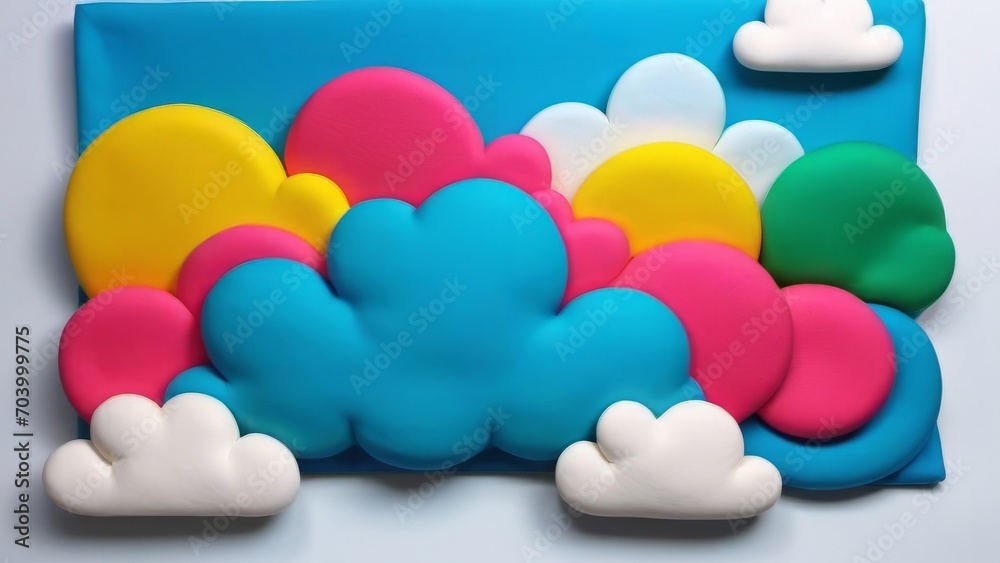 clouds made of art clay ai generated clouds made of art clay ai generated