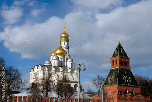 Obraz na płótnie Architecture of Moscow Kremlin. Color photo.
w salonie