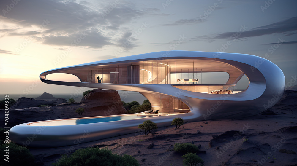 futuristic architecture in the desert futuristic architecture in the desert