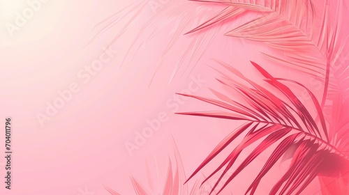 gradient pink wavy tropical theme background 