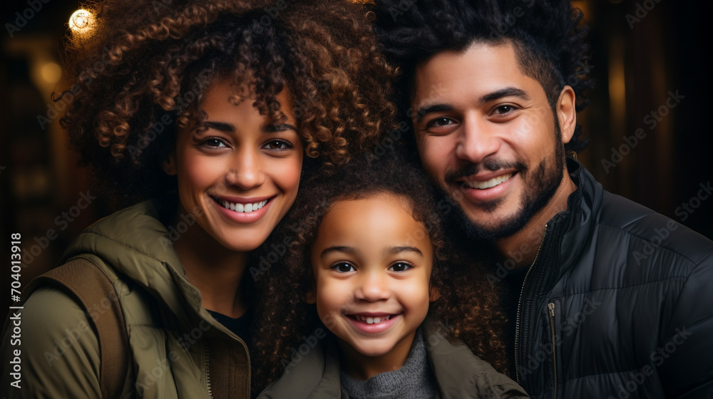 Smiling Faces of an African Family