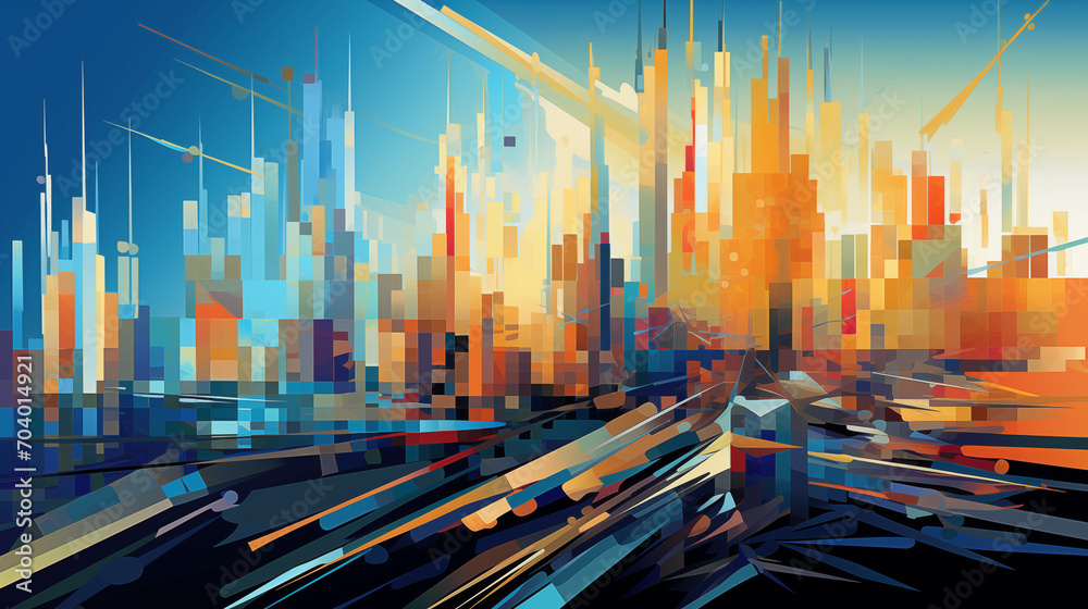 Abstract Stock Market Fusion Abstract Stock Market Fusion