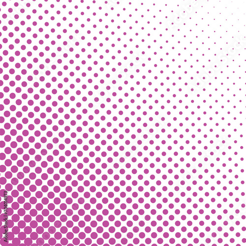 Dots pattern with pink gradient isolated on white background vector illustration