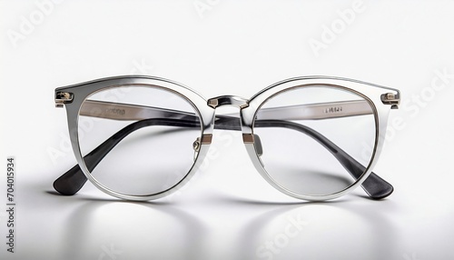 modern fashion glasses in silver frame