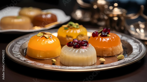 turkish and Arabic Traditional Pudding Dessert Trilece photo