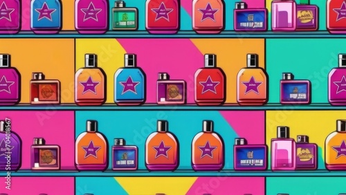 set of perfume bottles ai generated © Alena Shelkovnikova
