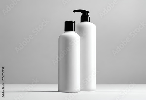 Plastic bottle for products, shampoo bottle, beauty products, brand and design