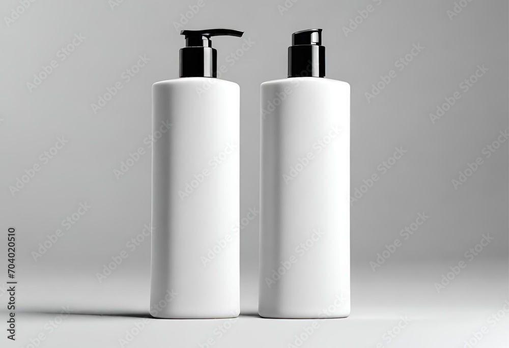 Plastic bottle for products, shampoo bottle, beauty products, brand and design Plastic bottle for products, shampoo bottle, beauty products, brand and design