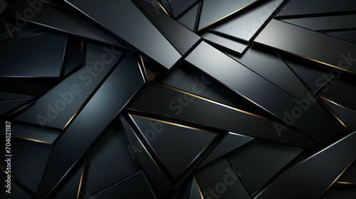 Modern abstract black background. Dark carbon geometric background
