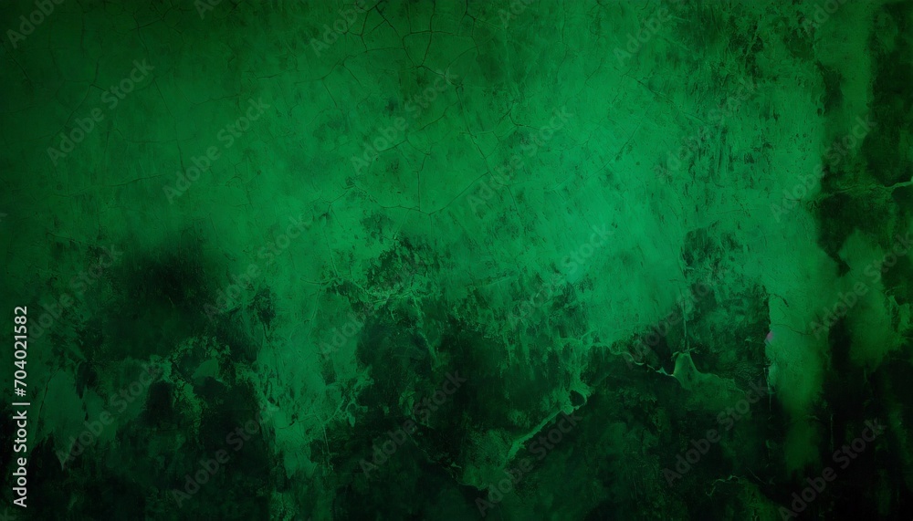 Obraz na płótnie black dark jade emerald green grunge background old painted concrete wall plaster close up rough dirty grainy broken damaged distressed abandoned cracked or spooky scary horror concept design w salonie