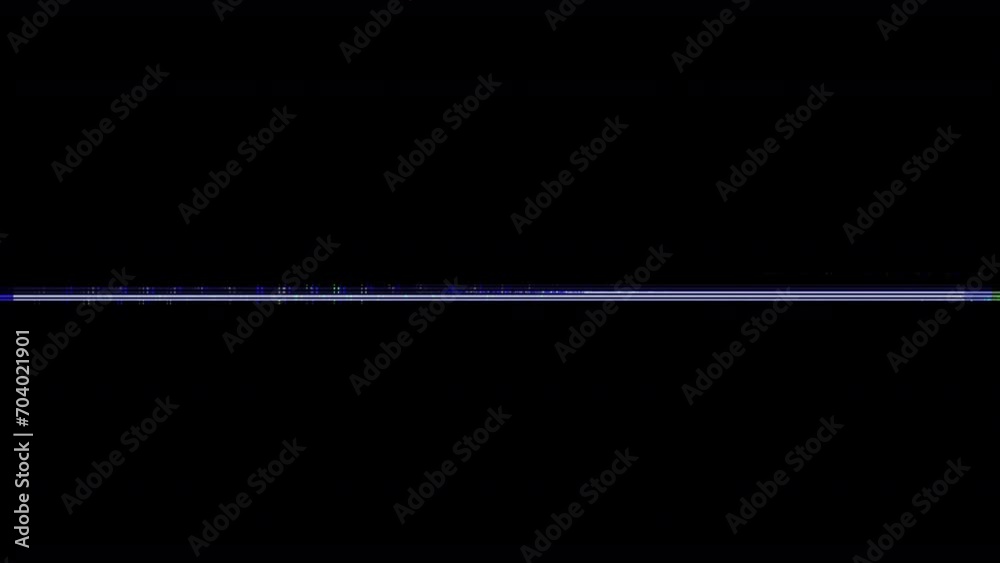 Glitch noise static television VFX. Visual video effects stripes background, distortion noise glitch effect. Video background, transition effect for video editing, intro and logo reveal with sound.