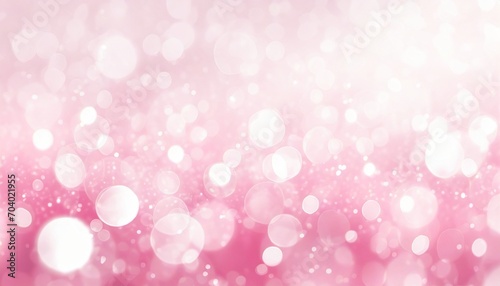 abstract beautiful white bokeh glitter lights pink background defocused effect wallpaper celebration christmas backdrop