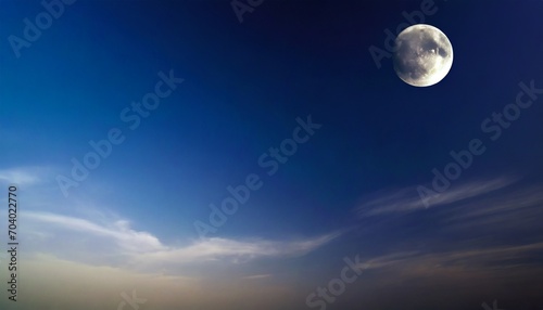 deep indigo moonlit silver gradient lunar moonlight sky cloudscape phone hd wallpaper ai generated