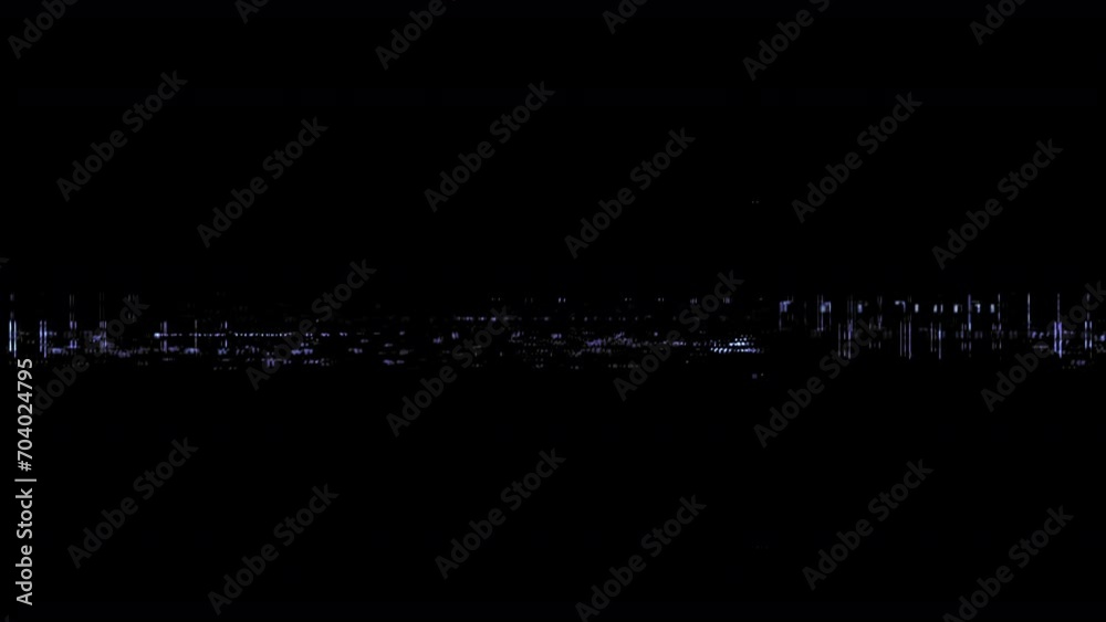 Glitch noise static television VFX. Visual video effects stripes background, distortion noise glitch effect. Video background, transition effect for video editing, intro and logo reveal with sound.