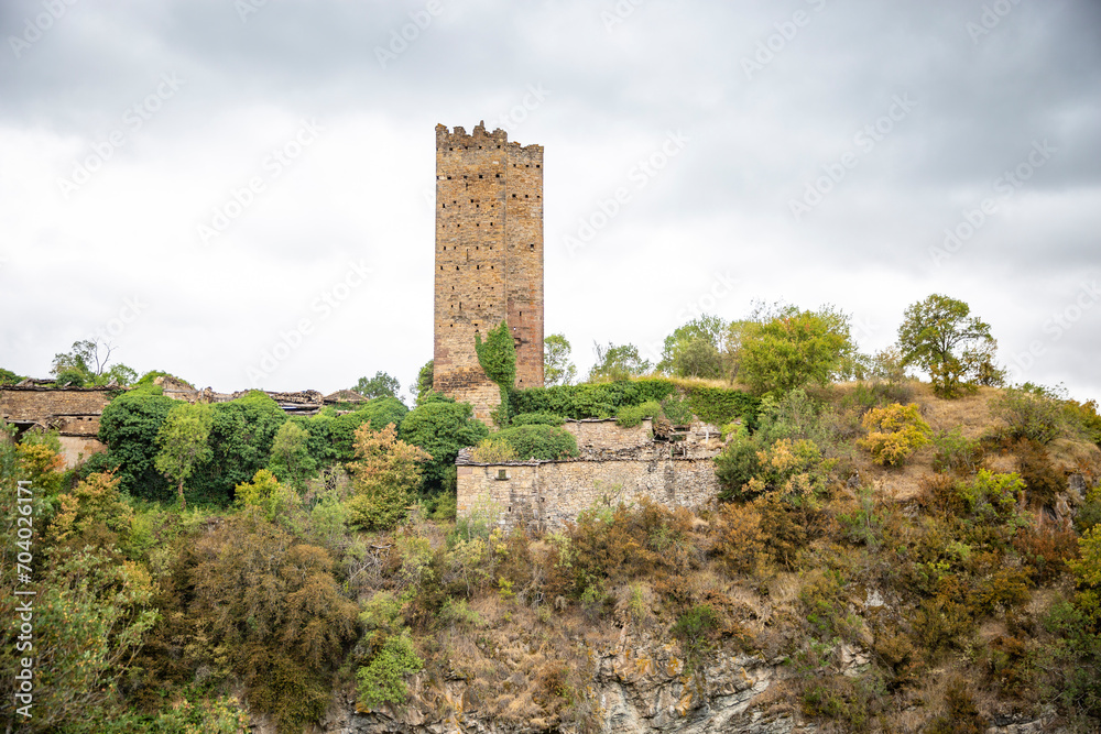 the medieval castle of Ruesta, municipality of Urriés, region of Cinco Villas, province of Zaragoza, Spain