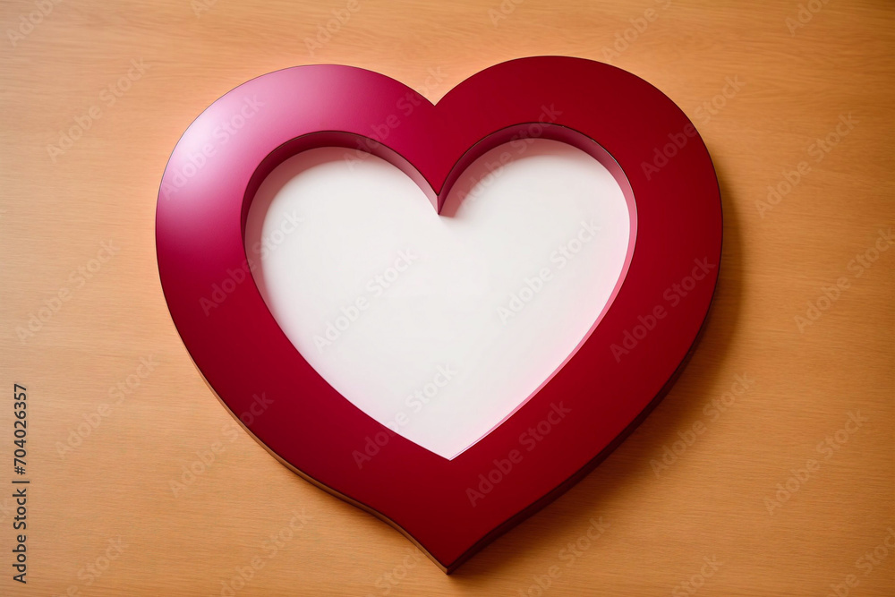 Heart shaped frame on a wooden floor with space for your text. Heart shaped frame on a wooden floor with space for your text.
