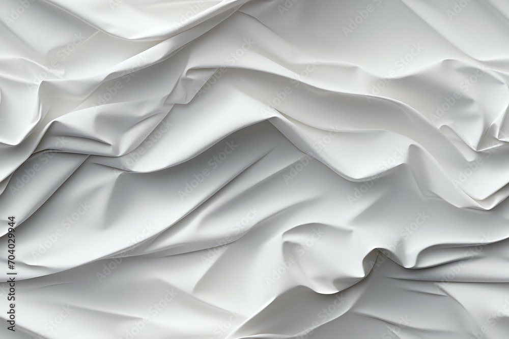 Obraz premium White crumpled paper background
