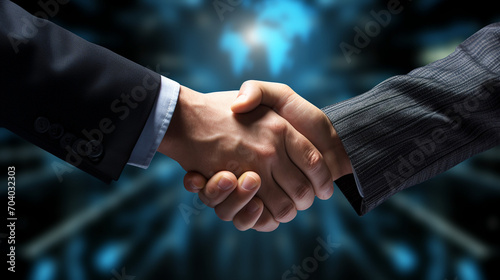 handshake between two businessmen