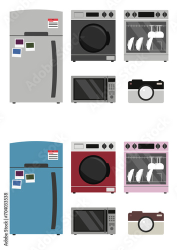 Vector home appliances 