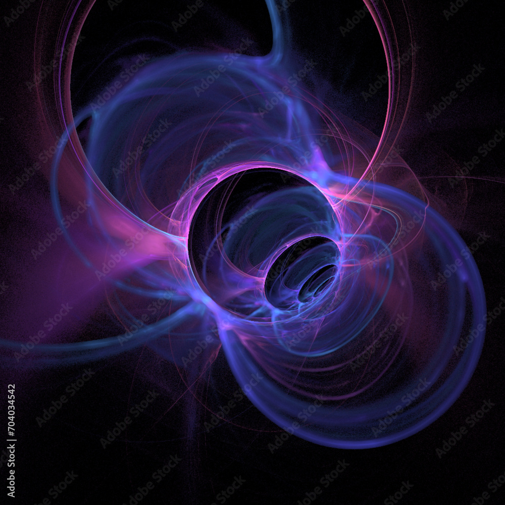 purple and blue abstract drawing on a black background, color digital graphics, design purple and blue abstract drawing on a black background, color digital graphics, design