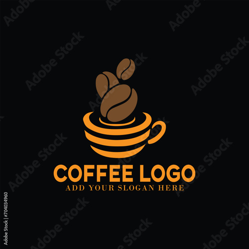 coffee shop logo design vector
