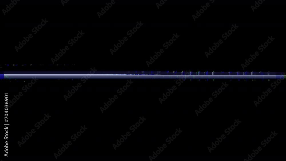 Glitch noise static television VFX. Visual video effects stripes background, tv screen noise glitch effect. Video background, transition effect for video editing, intro and logo reveal with sound