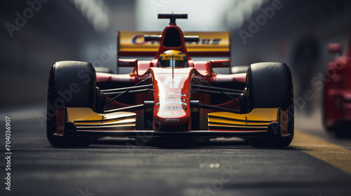 Racing car close up, Generative AI