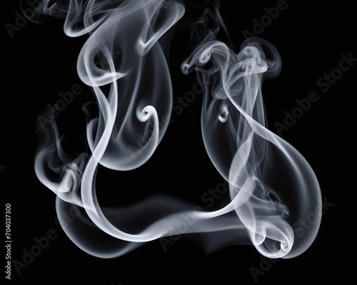 Whispers of Smoke: Abstract Dance in Darkness