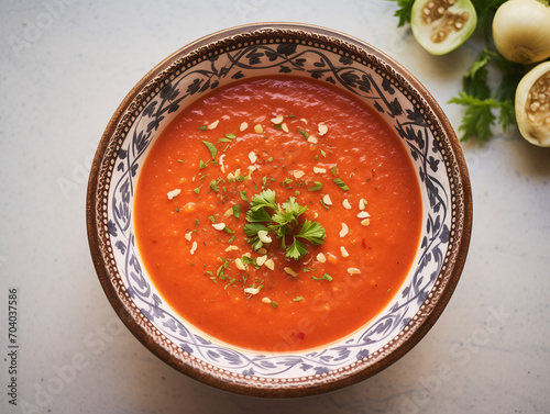 Gazpacho Andaluz, sopa fría de tomate 