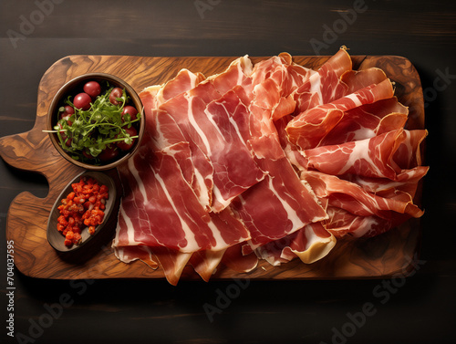 Jamón Ibérico en tabla de madera