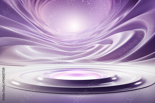Beautiful abstract background for presentation in purple colors. AI Generated.
