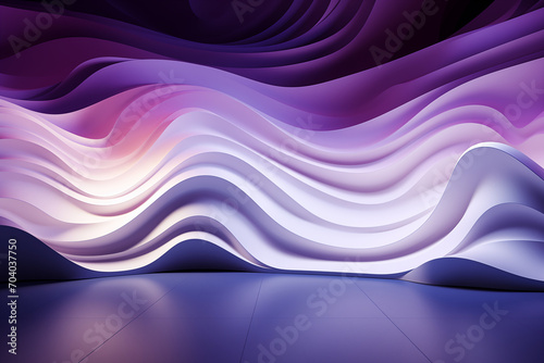 Beautiful abstract background for presentation in purple colors. AI Generated.